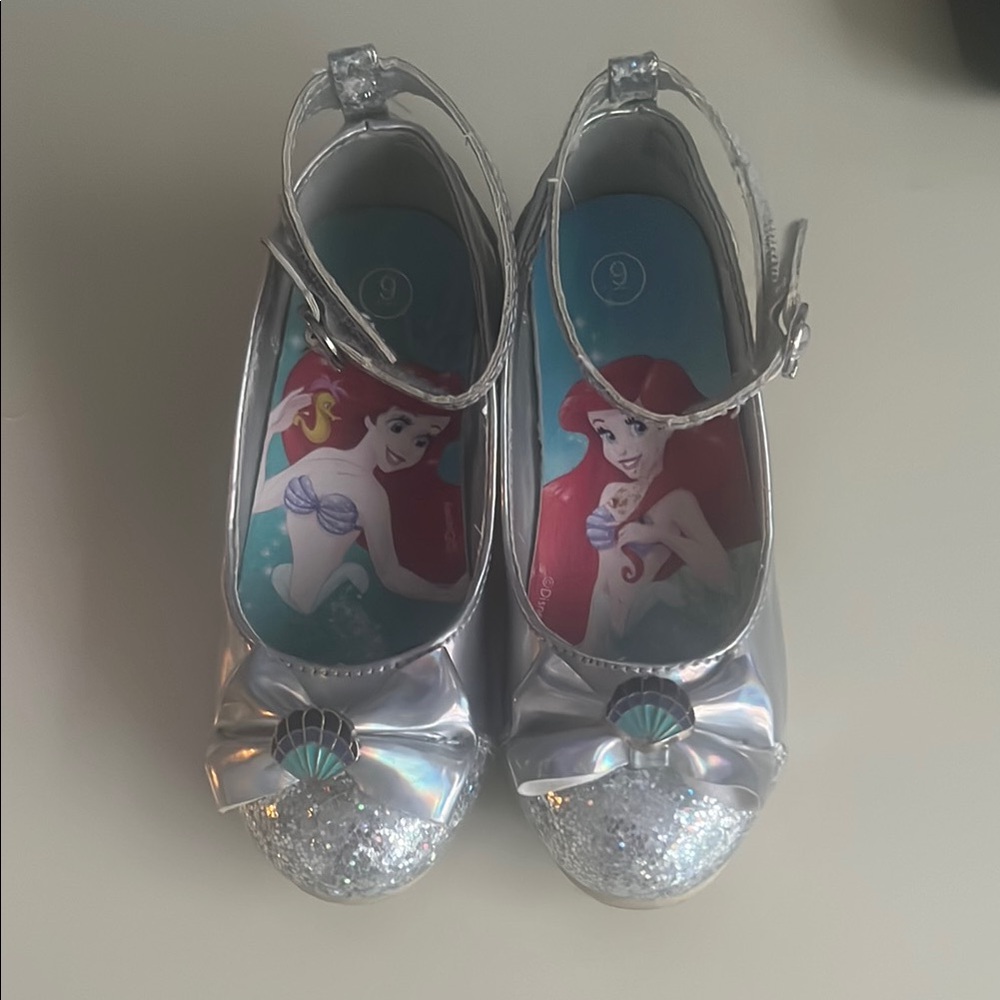 Disney Silver Dress Shoes with Glittery Finish